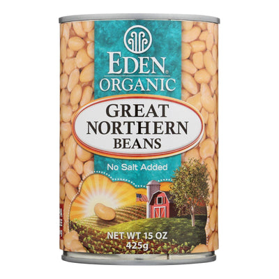 An image displaying Eden Foods Great Northern Beans Organic - Case Of 12 - 15 Oz. by Eden Foods