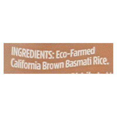 Lundberg Family Farms Organic Brown Basmati Rice - Case Of 6 - 2 Lb. - Orca Market