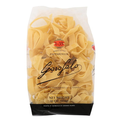 An image displaying Garofalo Italian Pappardelle Pasta - Case Of 12 - 16 Ounce by Garofalo