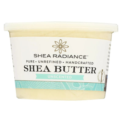 An image displaying Shea Radiance Unscented Shea Butter - 1 Each - 14 Ounce by Shea Radiance
