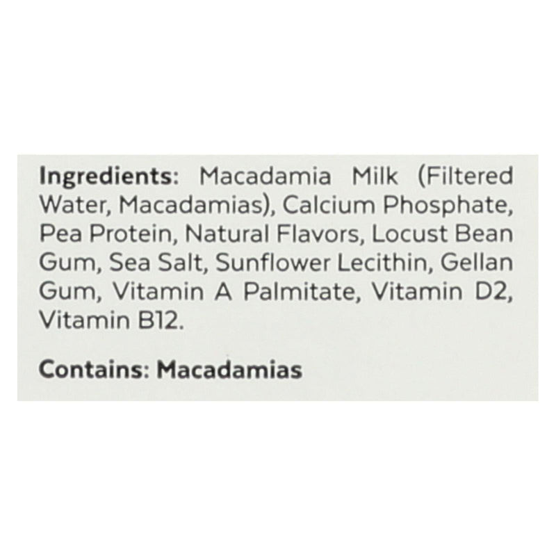 Milkadamia Milk - Unsweetened - Case Of 6 - 32 Fl Oz. - Orca Market