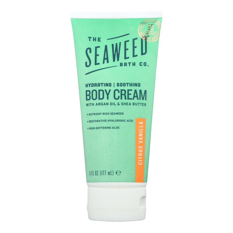An image displaying The Seaweed Bath Co - Body Cream Citrus Vanilla - 6 Ounce by The Seaweed Bath Co