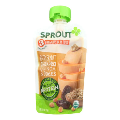 An image displaying Sprout Foods Inc - Baby Food Btrnut Chckpea - Case Of 6 - 4 Ounce by Sprout Foods Inc