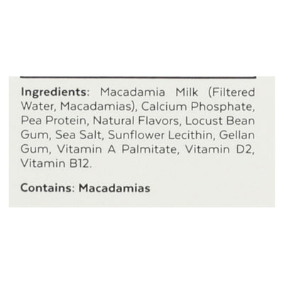 Milkadamia Macadamia Milk With Unsweetened Vanilla - Case Of 6 - 32 Fz - Orca Market