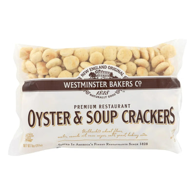 An image displaying Westminster Cracker Co Oyster & Soup Crackers - Case Of 12 - 9 Ounce by Westminster Cracker Co