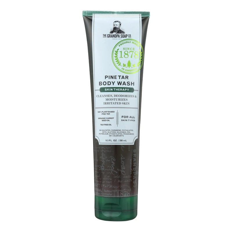 An image displaying Grandpa Soap - Body Wash Pine Tar - 1 Each - 9.5 Ounce by The Grandpa Soap Company