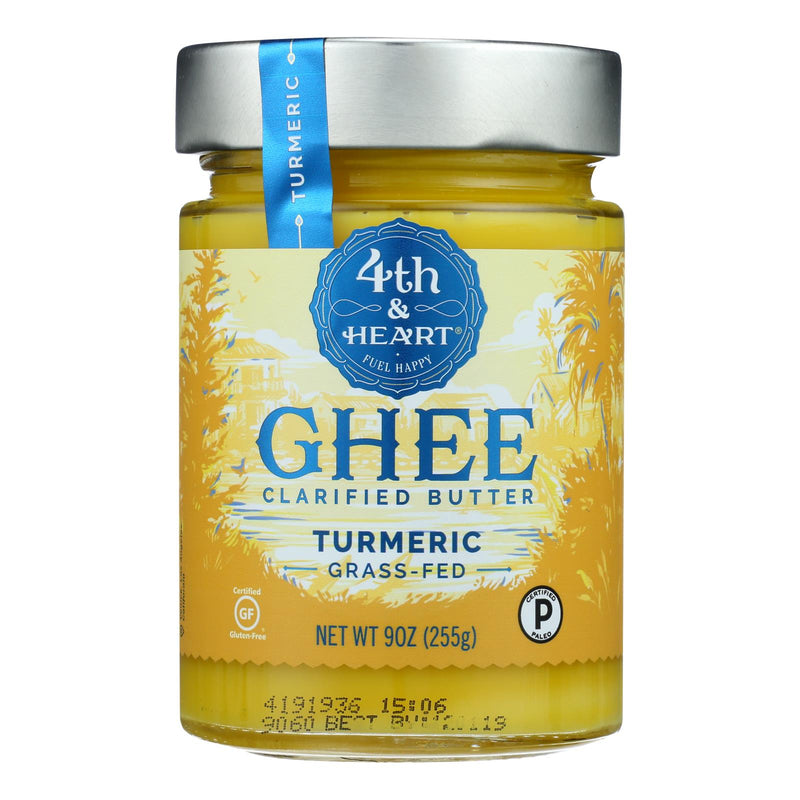 4th & Heart - Ghee - Turmeric Grass Fed - Case Of 6 - 9 Ounce.