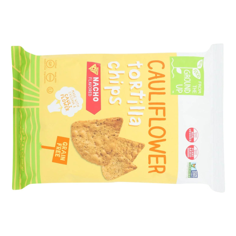 From The Ground Up - Tort Chips Clflwr Nacho - Case Of 12 - 4.5 Ounce