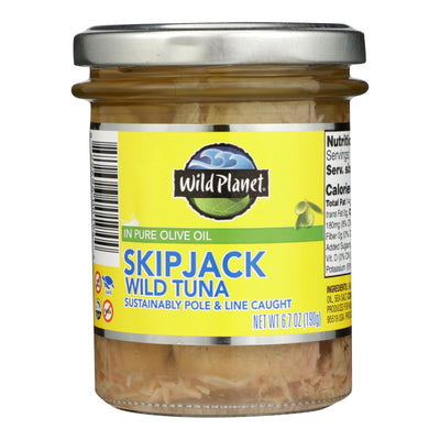 An image displaying Wild Planet - Tuna Wild Skipjck Olvoil - Case Of 6 - 6.7 Oz by Wild Planet