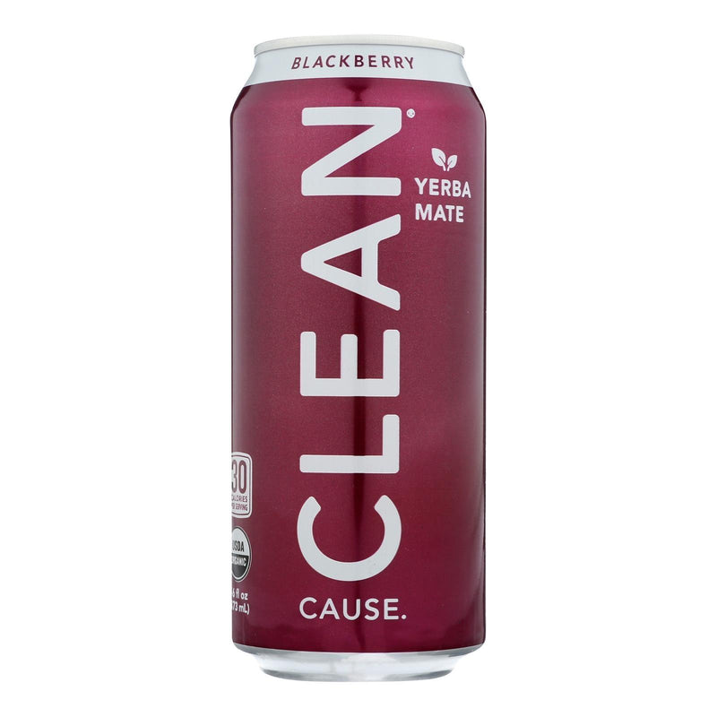 Clean Cause - Yrba Mte Blackbry Cln - Case Of 12 - 16 Ounce