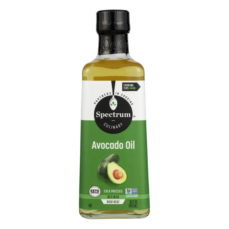 An image displaying Spectrum Naturals - Avocado Oil Rfnd Cld Prsd - Case Of 6 - 16 Fz by Spectrum Naturals
