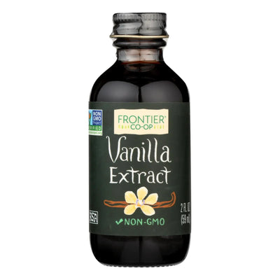 An image displaying Frontier Herb Vanilla Extract - 2 Ounce by Frontier Herb