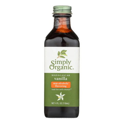 An image displaying Simply Organic Vanilla Flavoring - Organic - 4 Ounce - Case Of 6 by Simply Organic