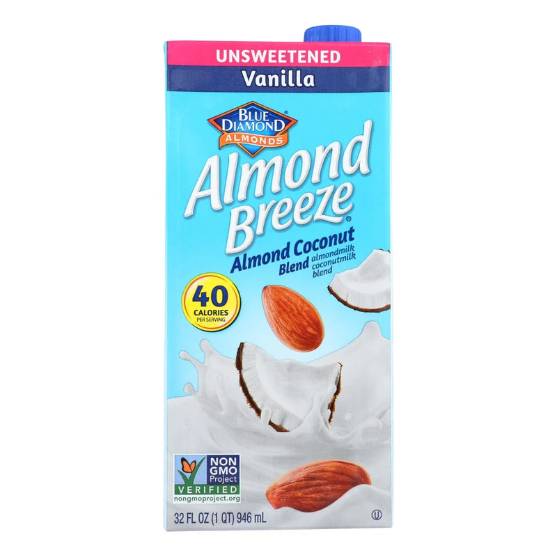 An image displaying Almond Breeze - Almond Coconut Milk - Vanilla - Case Of 12 - 32 Ounce by Almond Breeze