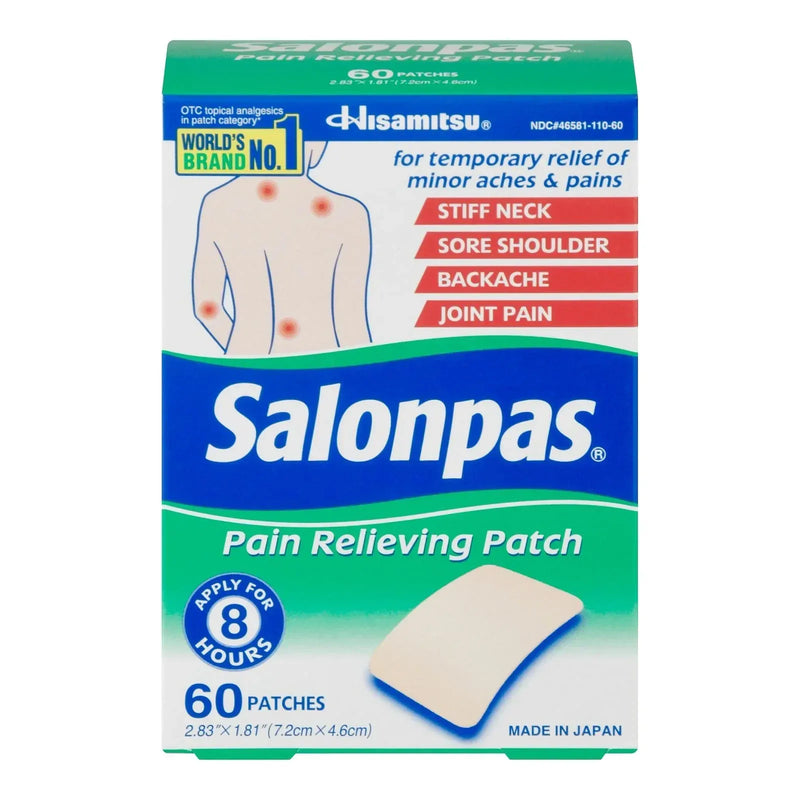 An image displaying Salonpas - Salonpas Pain Rel Patch - 1 Each - 60 Count by Salonpas