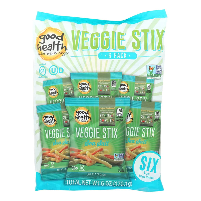 An image displaying Good Health Veggie Straws - Sea Salt - Case Of 8 - 1 Ounce by Good Health