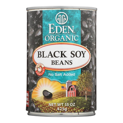 An image displaying Eden Foods Organic Black Soy Beans - Case Of 12 - 15 Oz. by Eden Foods
