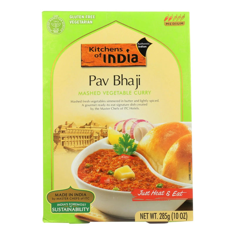 Kitchen Of India Dinner - Mashed Vegetable Curry - Pav Bhaji - 10 Ounce - Case Of 6