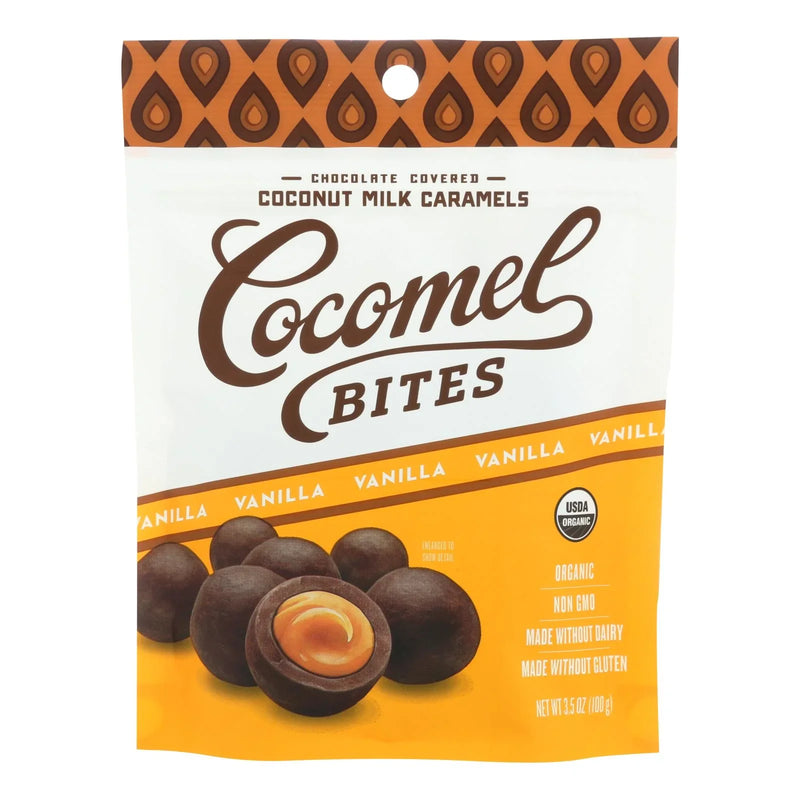 Cocomel - Carmel Bite - Organic - Vanilla - Case Of 6 - 3.5 Ounce