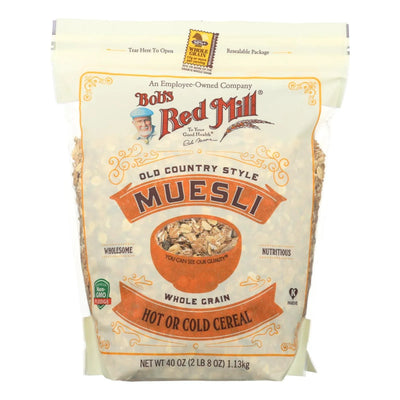 An image displaying Bob's Red Mill - Cereal - Muesli - Hot Or Cold - Case Of 4 - 40 Ounce by Bob's Red Mill