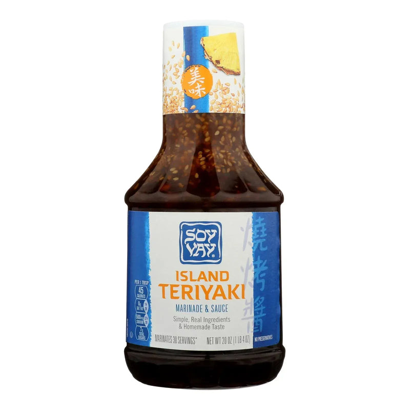 An image displaying Soy Vay Island Triyaki - Marinade And Sauce - Case Of 6 - 20 Ounce. by Soy Vay