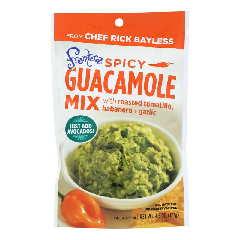 An image displaying Frontera Foods Spicy Guacamole Mix - Guacamole Mix - Case Of 8 - 4.5 Ounce. by Frontera Foods