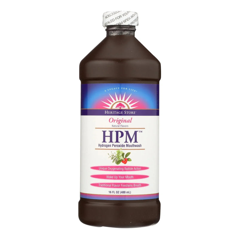 Heritage Products Hpm Hydrogen Peroxide Mouthwash - 16 Ounce