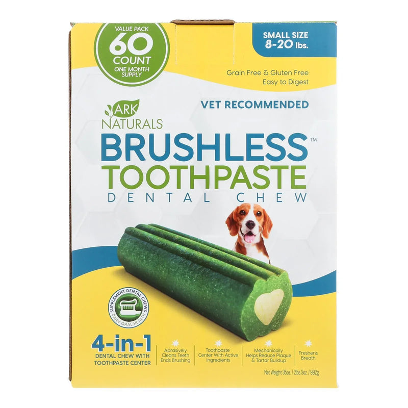 An image displaying Ark Naturals - Brshls Tpst Dental Chw Sm - 1 Each - 60 Ct by Ark Naturals