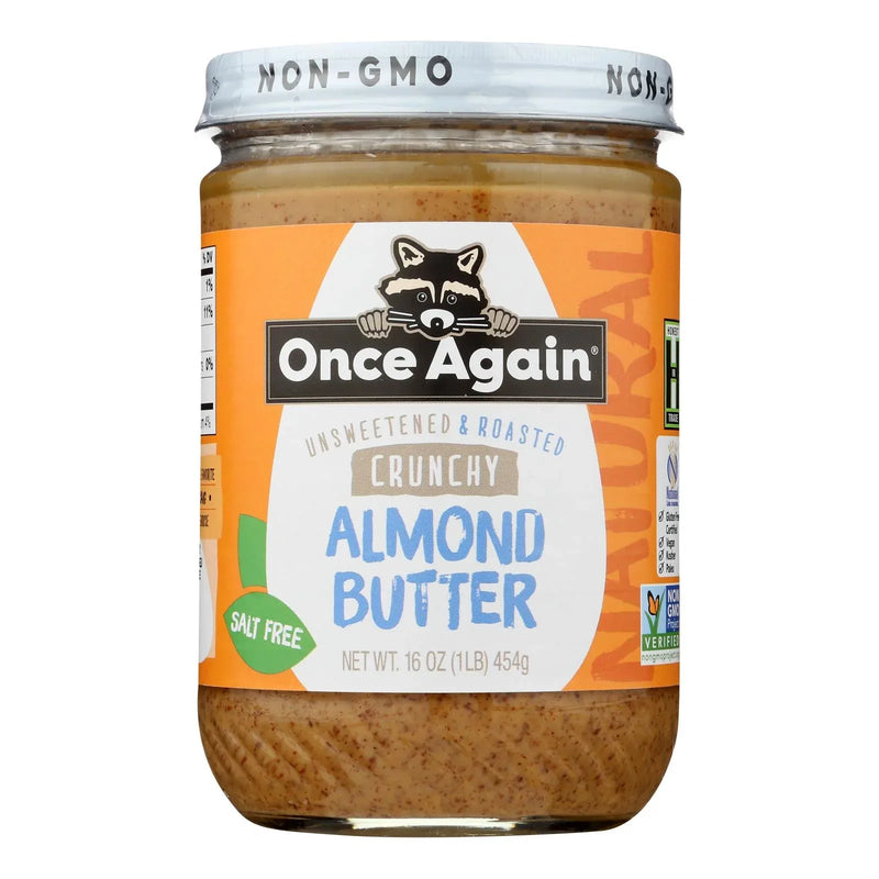 An image displaying Once Again - Almond Butter Crunch Ns - Case Of 6-16 Ounce by Once Again