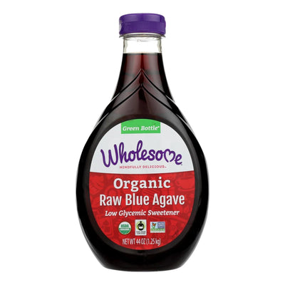An image displaying Wholesome Sweeteners Blue Agave - Liquid Sweetener - Case Of 6 - 44 Oz. by Wholesome