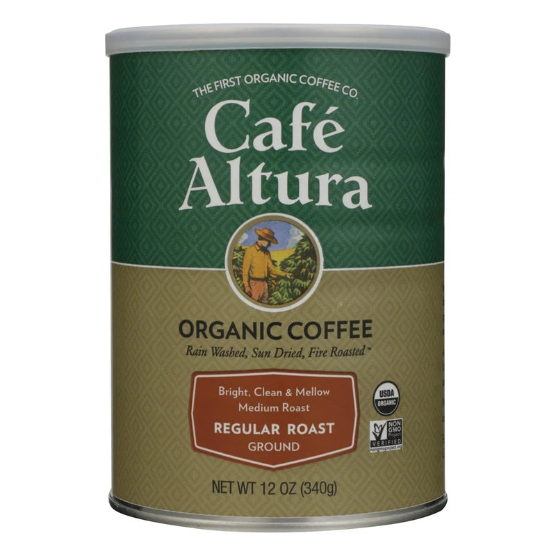 An image displaying Cafe Altura - Organic Ground Coffee - Regular Roast - Case Of 6 - 12 Ounce. by Cafe Altura