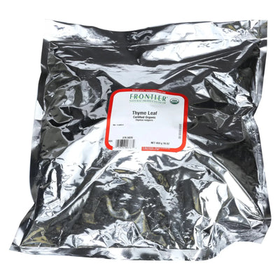 An image displaying Frontier Herb Thyme Leaf Organic Whole Fancy Grade - Single Bulk Item - 1lb by Frontier Herb
