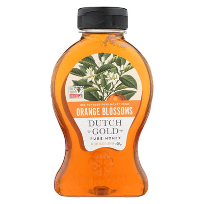 An image displaying Dutch Gold Honey Orange Blossom Honey - Case Of 6 - 16 Ounce by Dutch Gold Honey