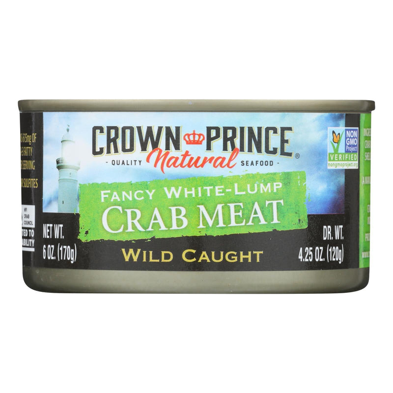 Crown Prince Crab Meat - Fancy White Lump - Case Of 12 - 6 Ounce