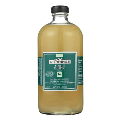 An image displaying Stirrings Cocktail Mixer - Mojito - Case Of 6 - 750 Ml by Stirrings