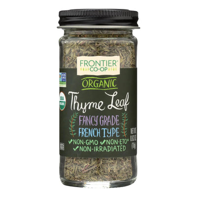 An image displaying Frontier Herb Thyme Leaf - Organic - Whole - .8 Ounce by Frontier Herb