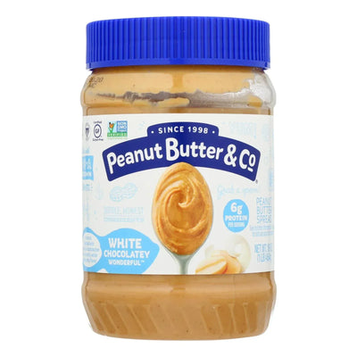 An image displaying Peanut Butter And Co Peanut Butter - White Chocolate Wonderful - Case Of 6 - 16 Ounce. by Peanut Butter & Co