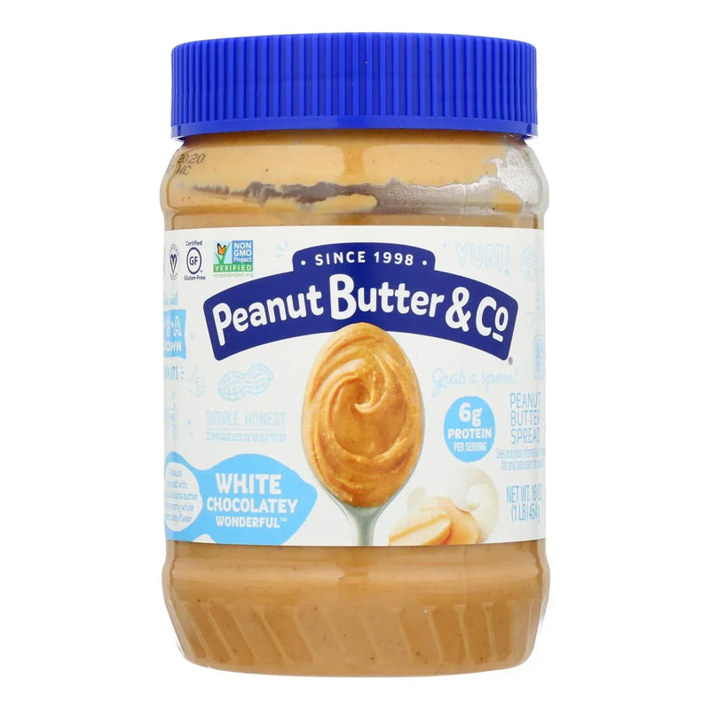 An image displaying Peanut Butter And Co Peanut Butter - White Chocolate Wonderful - Case Of 6 - 16 Ounce. by Peanut Butter & Co