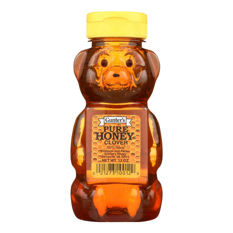 Gunter Pure Clover Honey - Case Of 12 - 12 Ounce.