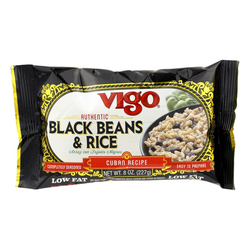 Vigo Black Bean And Rice - Case Of 12 - 8 Ounce