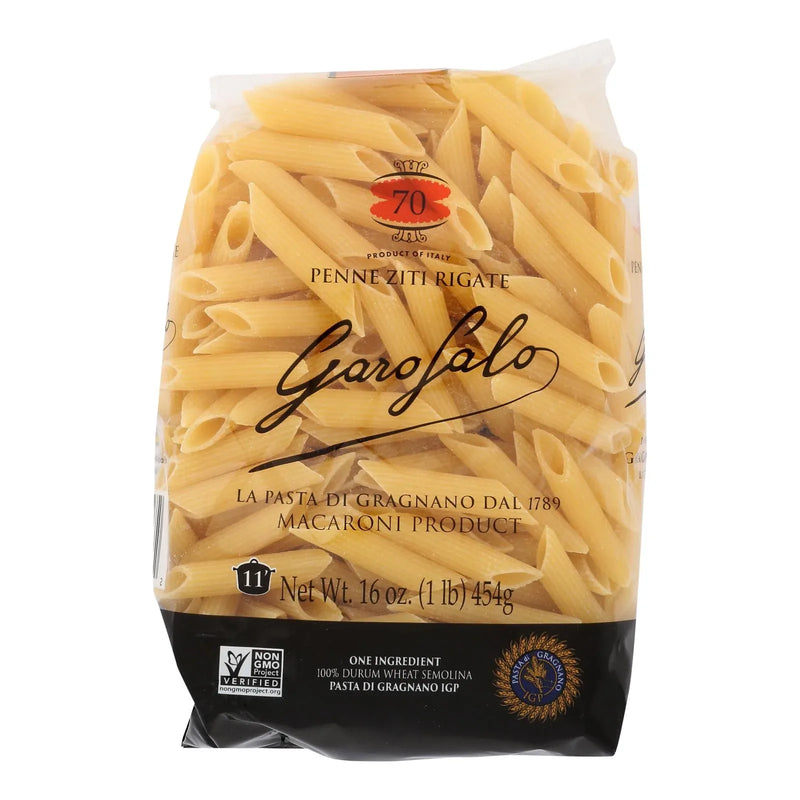 An image displaying Garofalo Penne Ziti Rigate - Case Of 12 - 16 Ounce by Garofalo