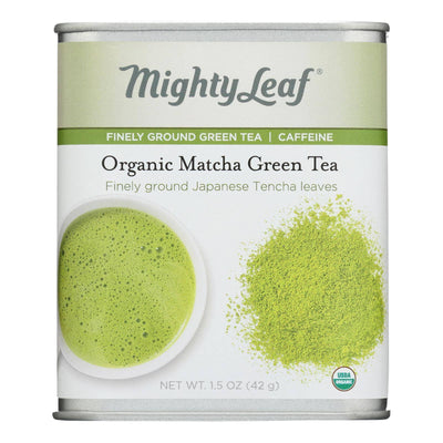 An image displaying Mighty Leaf Tea Tea - Green - Organic - Matcha - Case Of 6 - 1.5 Ounce by Mighty Leaf Tea
