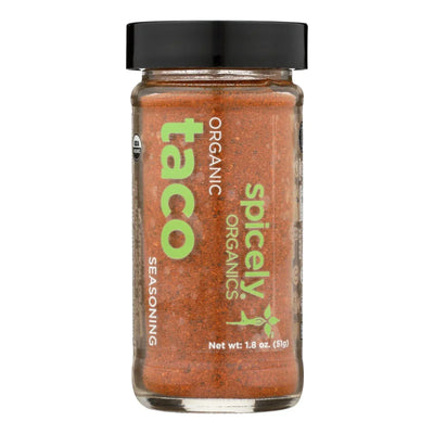 An image displaying Spicely Organics - Organic Taco Seasoning - Case Of 3 - 1.8 Ounce. by Spicely Organics