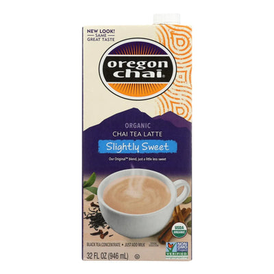 An image displaying Oregon Chai Original Chai Tea Latte Concentrate - Slightly Sweet - Case Of 6 - 32 Fl Ounce. by Oregon Chai