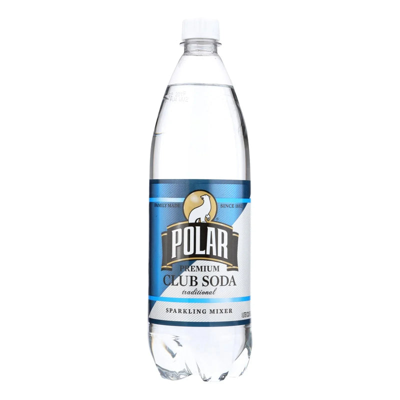 Polar Beverages Club Soda - Case Of 12 - 33.8 Ounce