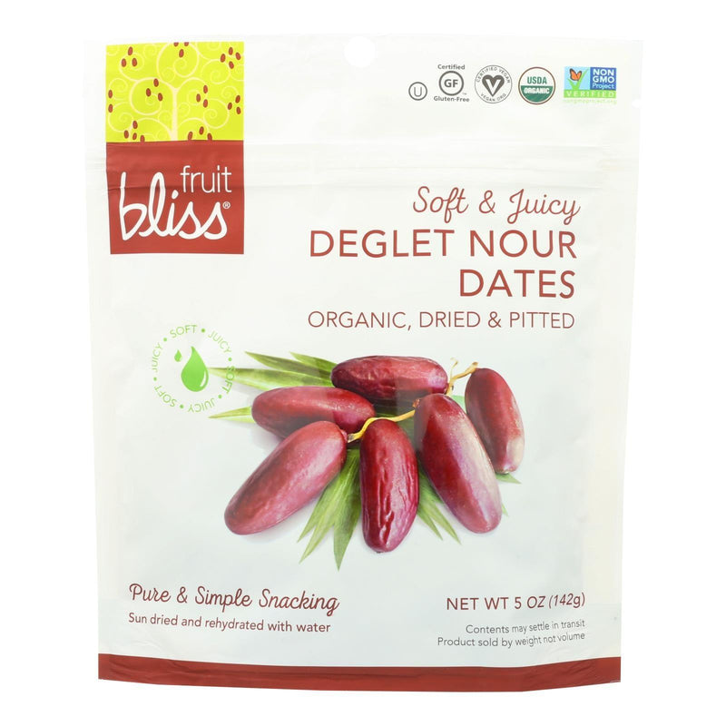 Fruit Bliss - Organic Deglet Nour Dates - Dates - Case Of 6 - 5 Ounce
