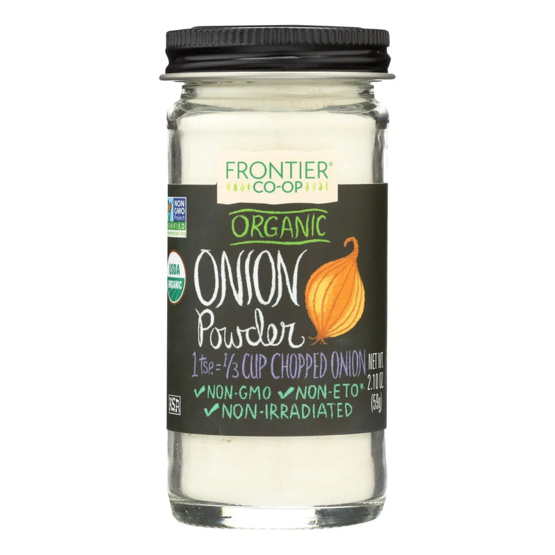 An image displaying Frontier Herb Onion - Powder - Organic - White - 2.10 Ounce by Frontier Herb