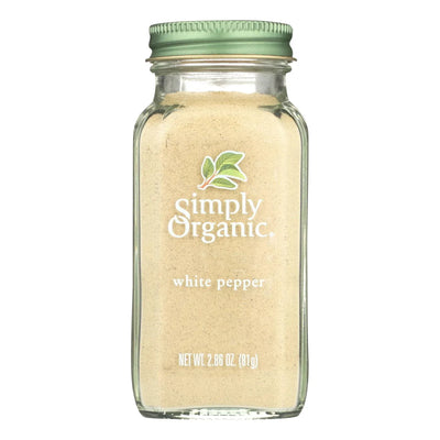 An image displaying Simply Organic White Pepper - Case Of 6 - 2.86 Oz. by Simply Organic