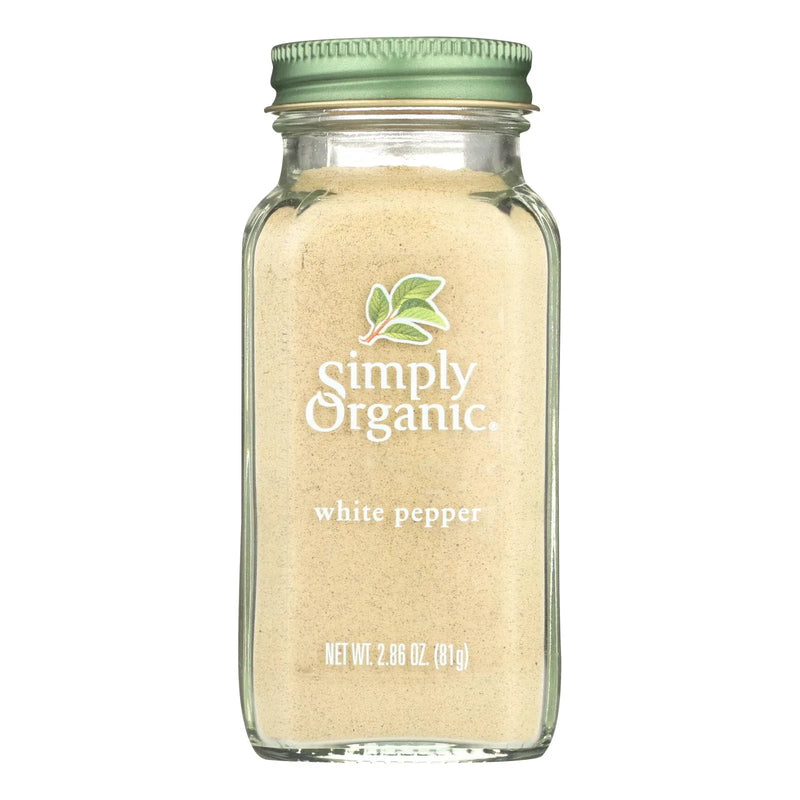 An image displaying Simply Organic White Pepper - Case Of 6 - 2.86 Oz. by Simply Organic