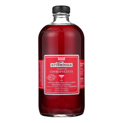 An image displaying Stirrings Cocktail Mixer - Cosmopolitan - Case Of 6 - 750 Ml by Stirrings